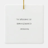 Einladung zur Hochzeit Keramikornament (Rückseite)