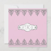 Einladung zur Hochzeit - Klassischer Barockwirbelz (Rückseite)