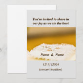 Einladung zur Hochzeit "Kommen Sie uns bei der Kra (Vorne/Hinten)