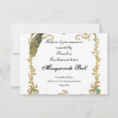 Einladung zur Hochzeit/Kostümball im 18. Jahrhunde (Rückseite)