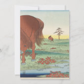 Einladung zur Hochzeit Künstler Hiroshige Utagawa (Rückseite)