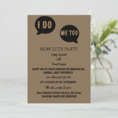 Einladung zur Hochzeit Lässig (Stehend Vorderseite)