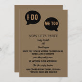 Einladung zur Hochzeit Lässig (Vorne/Hinten)