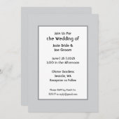 Einladung zur Hochzeit Le Basic (Vorne/Hinten)