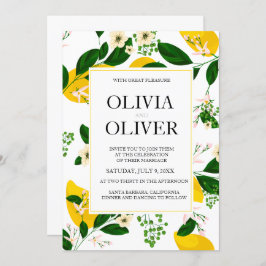 Einladung zur Hochzeit Lemon Gelb