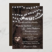 Einladung zur Hochzeit | Leuchtbaum (Vorne/Hinten)