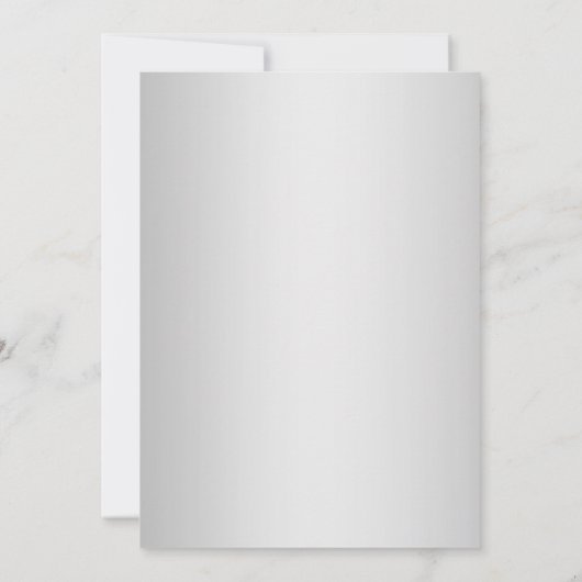 Einladung zur Hochzeit | Leuchtende Silberstreifen (Rückseite)