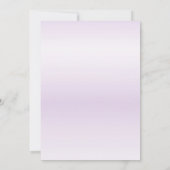 Einladung zur Hochzeit Lila Blumen (Rückseite)