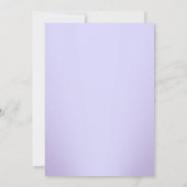 Einladung zur Hochzeit lila Vintager Damast (Rückseite)