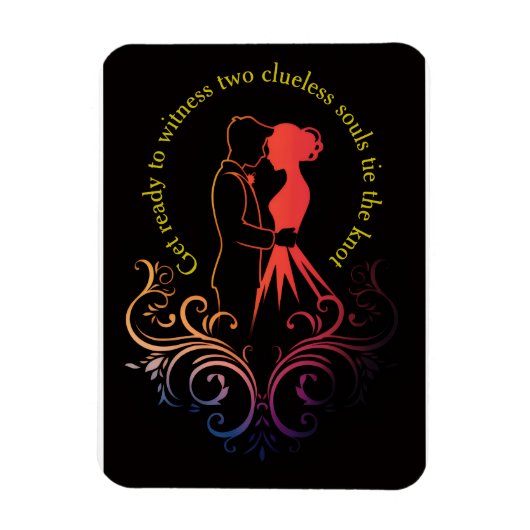 Einladung zur Hochzeit Magnet (Vertikal)