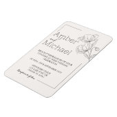 Einladung zur Hochzeit Magnet (Linke Seite)