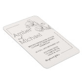 Einladung zur Hochzeit Magnet (Rechte Seite)