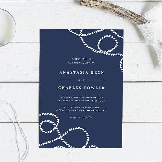 Einladung zur Hochzeit | Marine