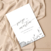 Einladung zur Hochzeit Minimalistisch Boho Floral