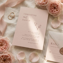Einladung zur Hochzeit Minimalistischer Bohemische