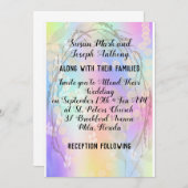 Einladung zur Hochzeit mit Designer Hintergrund (Vorne/Hinten)