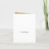 Einladung zur Hochzeit mit einzigartigem Baum-Orna (Rückseite)