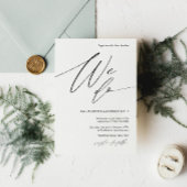 Einladung zur Hochzeit mit elegantem Kalligraphie-