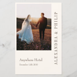 Einladung zur Hochzeit mit elegantem Typografie-Pr