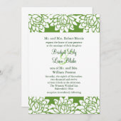 Einladung zur Hochzeit mit Flora und Moderne (Vorne/Hinten)
