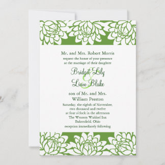 Einladung zur Hochzeit mit Flora und Moderne