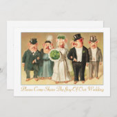 Einladung zur Hochzeit mit formalem Schweinefleisc (Vorne/Hinten)