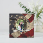 Einladung zur Hochzeit mit Fotografie 2 (Stehend Vorderseite)