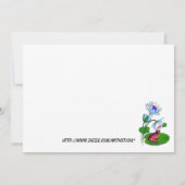 Einladung zur Hochzeit mit Frosch (Rückseite)