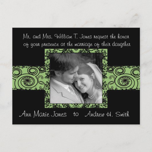 Einladung zur Hochzeit mit Ihrem Foto (Vorderseite)