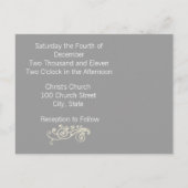 Einladung zur Hochzeit mit Ihrem Foto (Rückseite)