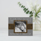 Einladung zur Hochzeit mit Ihrem Foto (Stehend Vorderseite)