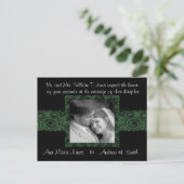 Einladung zur Hochzeit mit Ihrem Foto (Stehend Vorderseite)