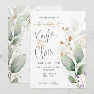 Einladung zur Hochzeit mit QR-Code-UAWG