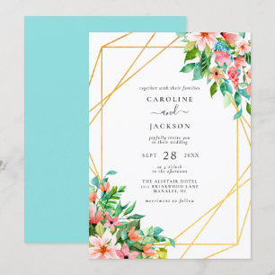 Einladung zur Hochzeit mit tropischer Geometrie