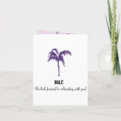 Einladung zur Hochzeit mit Turks & Caicos Passport (Rückseite)