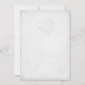 Einladung zur Hochzeit mit Vintagem Blütenrosa (Rückseite)