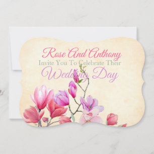 Einladung zur Hochzeit mit weichem Flor