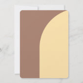 Einladung zur Hochzeit Mocha Mousse Arched Flat Ca (Rückseite)