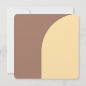 Einladung zur Hochzeit Mocha Mousse Arched Flat Ca (Rückseite)