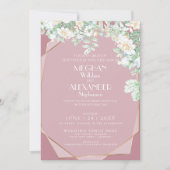 Einladung zur Hochzeit | Moderne geometrische Wild (Vorderseite)