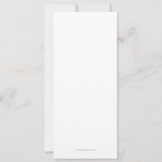 Einladung zur Hochzeit moderner Band (Limon) (Rückseite)