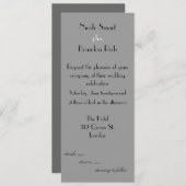 Einladung zur Hochzeit moderner Logos (Vorne/Hinten)