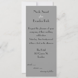 Einladung zur Hochzeit moderner Logos