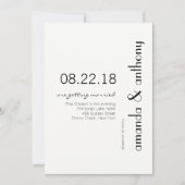 Einladung zur Hochzeit moderner Texte (Vorderseite)