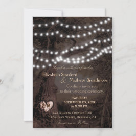 Einladung zur Hochzeit | Monogram String Lights