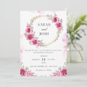 Einladung zur Hochzeit nach Maß (Stehend Vorderseite)