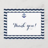 Einladung zur Hochzeit | Nautical Navy Waves Viele