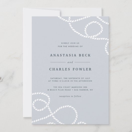 Einladung zur Hochzeit | Nebel (Vorderseite)