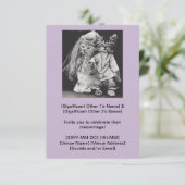 Einladung zur Hochzeit niedlicher Katzen (Stehend Vorderseite)