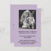 Einladung zur Hochzeit niedlicher Katzen (Vorne/Hinten)